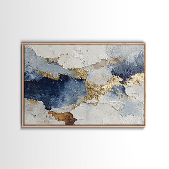 Textured Plaster Abstract Framed Canvas Print, Above Sofa Art, Set of 3 Prints, Living Room Decor, Abstract Art, Statement, ASA-3x2-39