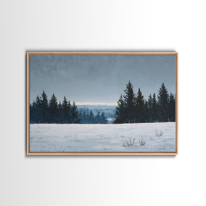 Modern Scandinavian Forest Canvas Print, Above Sofa Art, Canvas Print, Living Room Decor, Statement, Botanical Wall Art, ASA-3x2-43