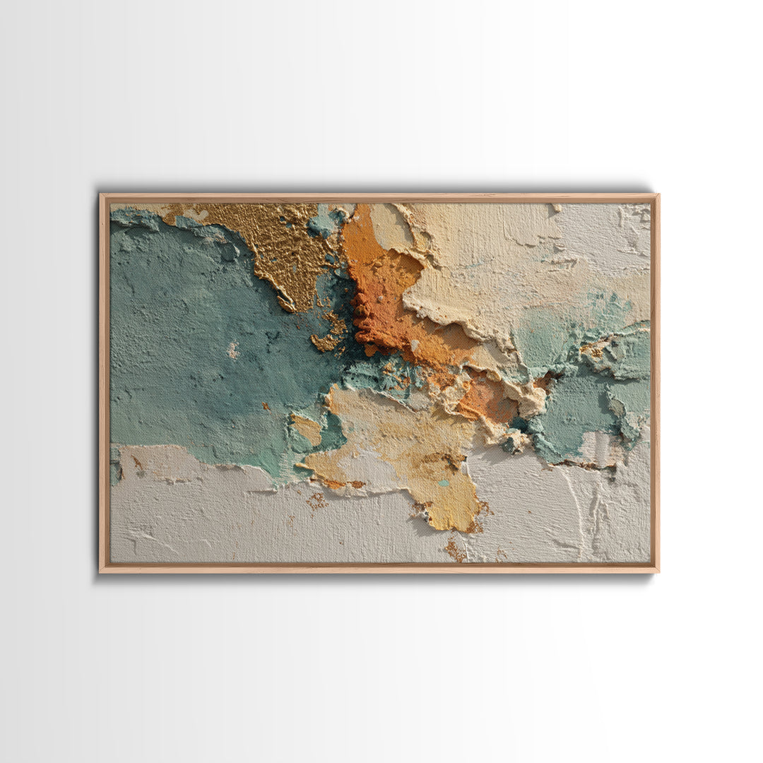 Sunlit Rolling Hills Framed Canvas Print, Above Sofa Art, Watercolor Painting, Living Room Decor, Fine Art, Statement, ASA-3x2-45