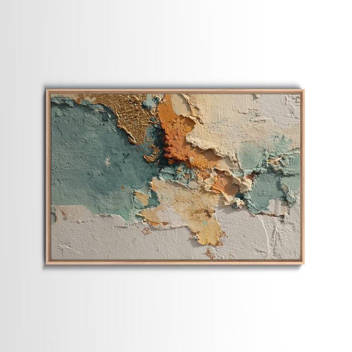 Sunlit Rolling Hills Framed Canvas Print, Above Sofa Art, Watercolor Painting, Living Room Decor, Fine Art, Statement, ASA-3x2-45