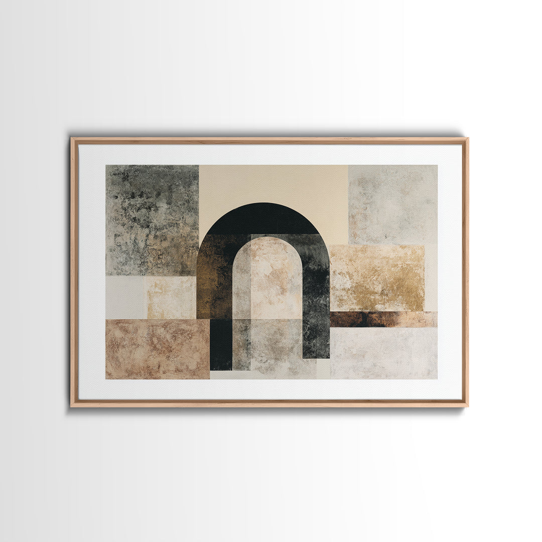 Architectural Arch Study Canvas Print, Above Sofa Art, Oversized Wall Art, Living Room Decor, Oil Painting, Statement, ASA-3x2-61