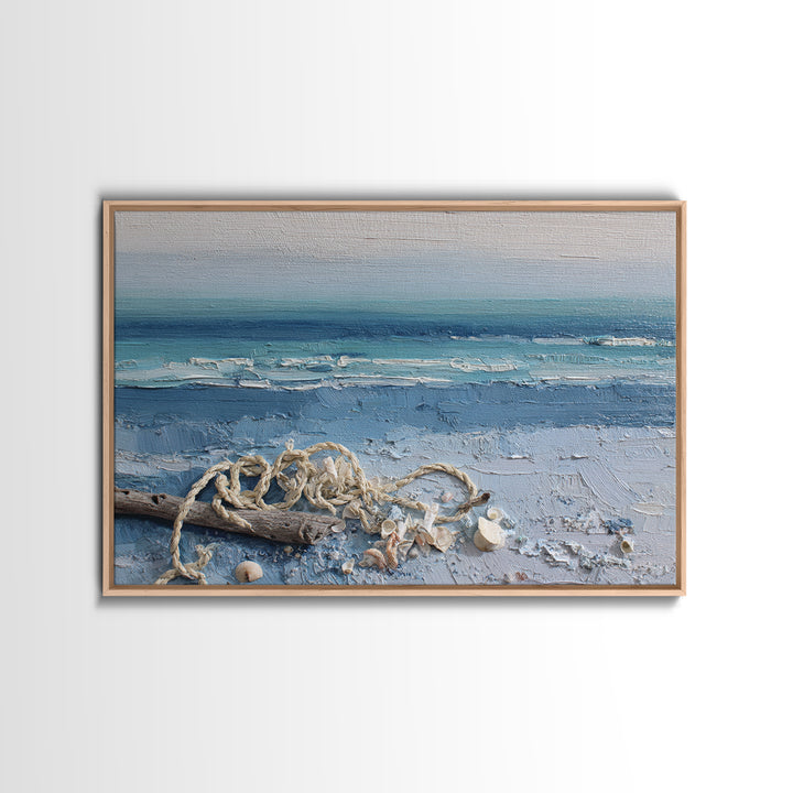 Moody Seascape at Twilight Canvas Print, Above Sofa Art, Modern Art, Living Room Decor, Fine Art, Statement, Art Print, ASA-3x2-88