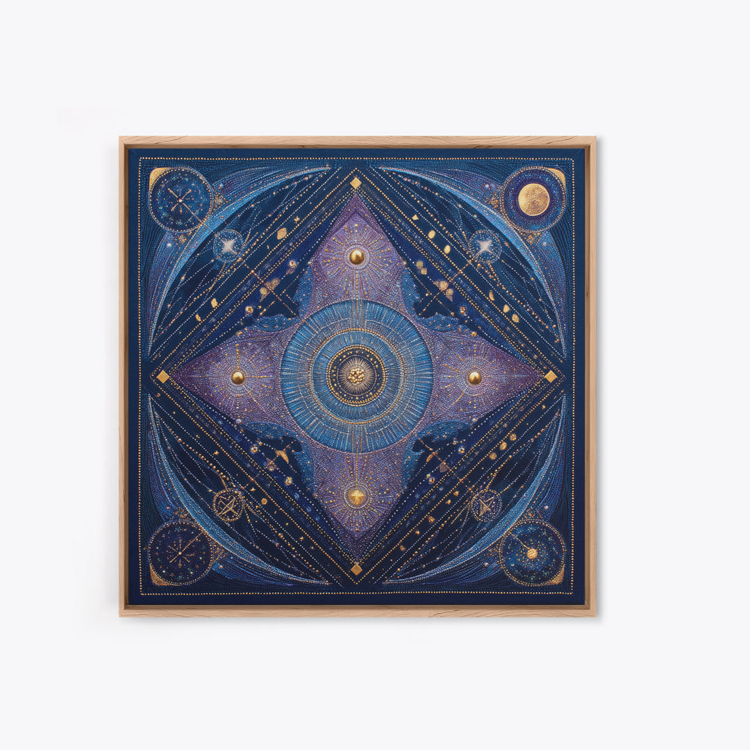 Scorpio Formed from Stars and Jeweled Shadows Canvas Print, Astrology Art, Astrology Wall Art, Living Room Decor, Zodiac, AST-1x1-34