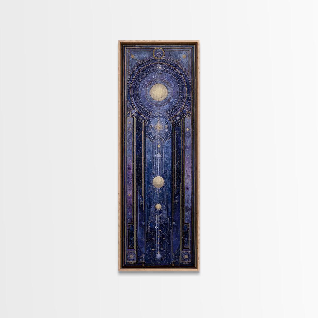 Scorpio Formed from Stars and Jeweled Shadows Canvas Print, Astrology Art, Astronomy Print, Living Room Decor, Fine Art, Zodiac, AST-1x3-22