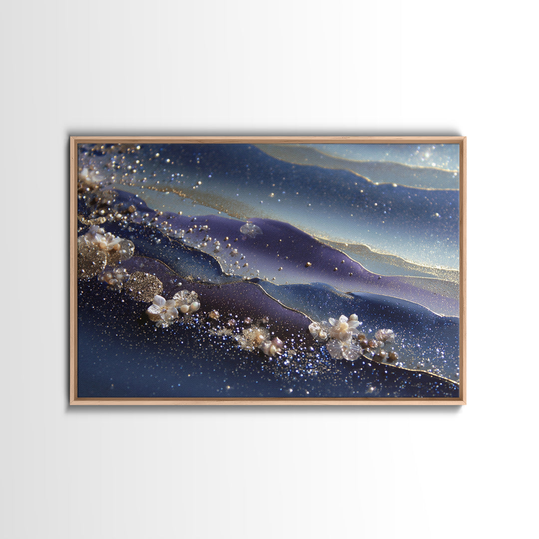 Scorpio Formed from Stars and Jeweled Shadows Canvas Print, Astrology Art, Psychedelic Art, Living Room Decor, Fine Art, Zodiac, AST-3x2-38