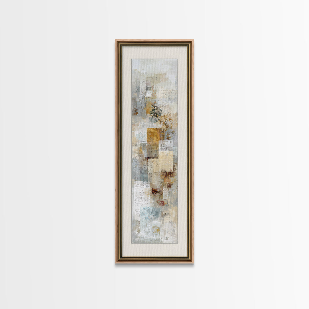 Antique Key and Handwritten Letter Arrangement Without Canvas Print, Bed and Breakfast Art, Art Print, Living Room Decor, BAB-1x3-93