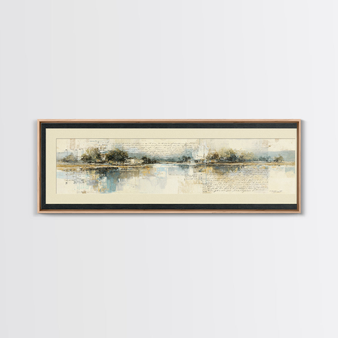 Antique Key and Handwritten Letter Arrangement Without Canvas Print, Bed and Breakfast Art, Bedroom Prints, Living Room Decor, BAB-3x1-49