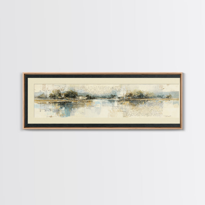 Antique Key and Handwritten Letter Arrangement Without Canvas Print, Bed and Breakfast Art, Bedroom Prints, Living Room Decor, BAB-3x1-49