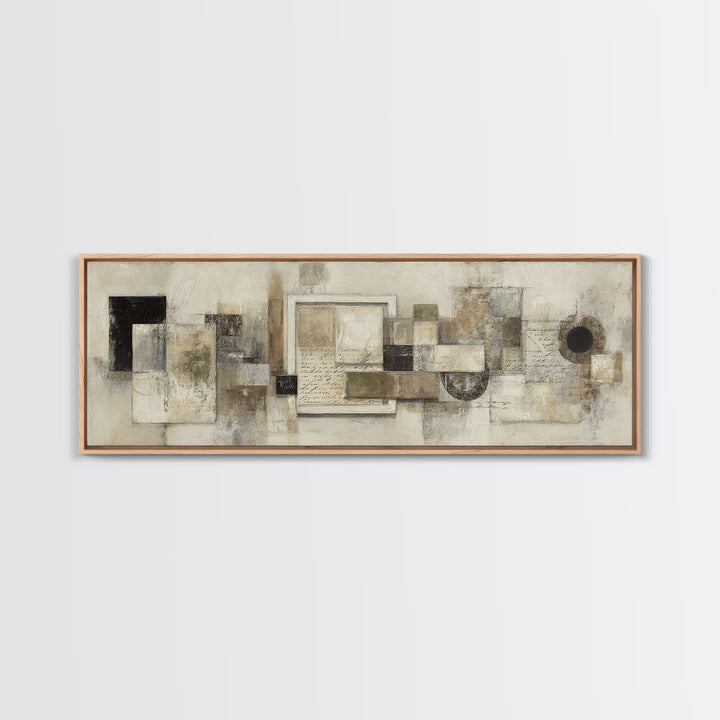 Antique Key and Handwritten Letter Arrangement Without Canvas Print, Bed and Breakfast Art, Neutral Decor, Living Room Decor, BAB-3x1-73