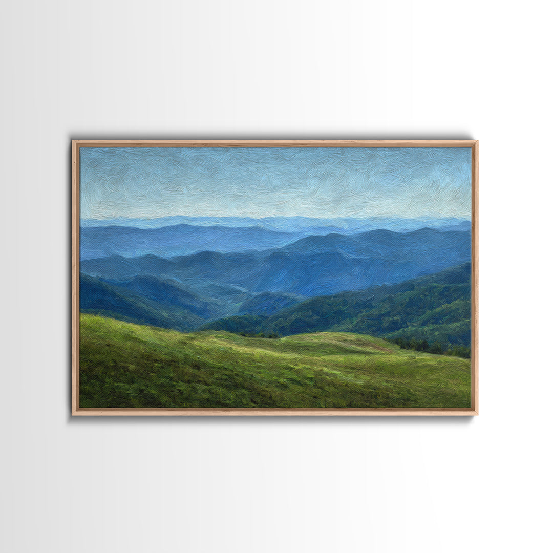 Classic Landscape with Rolling Green Hills Canvas Print, Bed and Breakfast Art, Bedroom Prints, Living Room Decor, Fine Art, BAB-3x2-52