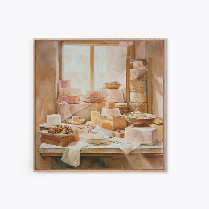 French Patisserie Window Display of Pastel Pastries Canvas Print, Bakery Art, Kids Art, Bakery Decor, Fine Art, Patisserie, BAK-1x1-26