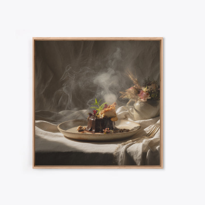 Chocolate Truffle Still Life Canvas Print, Bakery Art, Room Decor, Bakery Decor, Fine Art, Patisserie, Digital Print, BAK-1x1-91