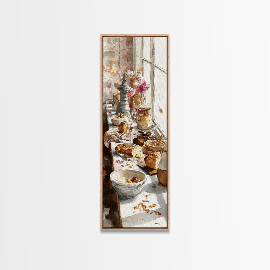 French Patisserie Window Display of Pastel Pastries Canvas Print, Bakery Art, Gallery Decor, Bakery Decor, Fine Art, Patisserie, BAK-1x3-14