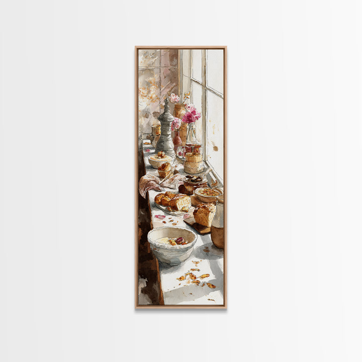French Patisserie Window Display of Pastel Pastries Canvas Print, Bakery Art, Gallery Decor, Bakery Decor, Fine Art, Patisserie, BAK-1x3-14