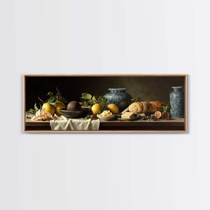 Chocolate Truffle Still Life Framed Canvas Print, Bakery Art, Art Print, Bakery Decor, Fine Art, Patisserie, Kitchen Print, BAK-3x1-59