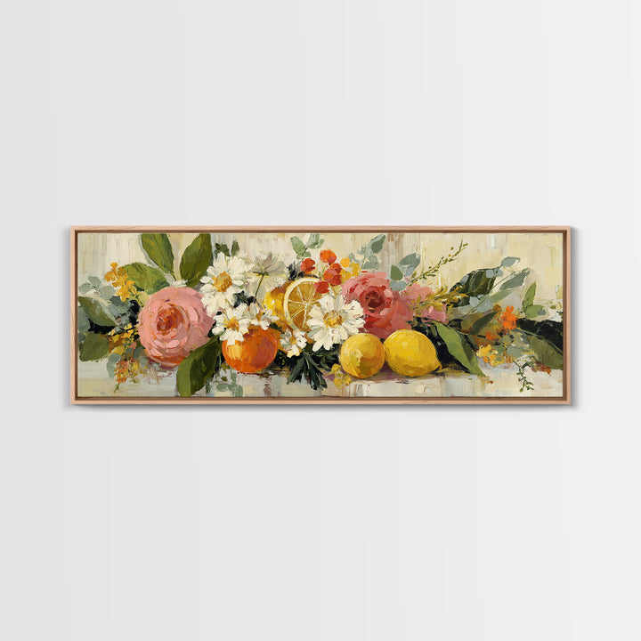 Cupcake Bouquet Painted Canvas Print, Bakery Art, Kitchen Wall Art, Bakery Decor, Oil Painting, Patisserie, Bakery Sign, BAK-3x1-95