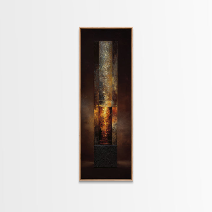 Midnight Manhattan Cocktail Framed Canvas Print, Bar Art, Kitchen Wall Decor, Bar Decor, Fine Art, Bar Cart Art, BAR-1x3-84