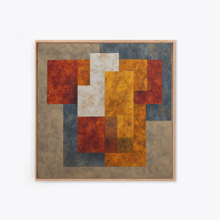 Sports Jersey Abstract Framed Canvas Print, Basement Art, Gallery Decor, Living Room Decor, Abstract Art, Retreat, BAS-1x1-78