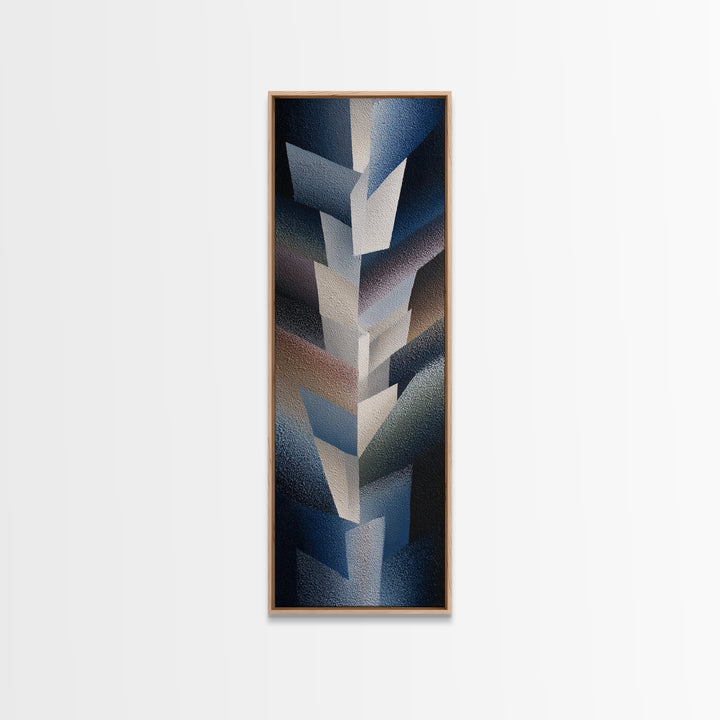 Abstract Soundwave Art Framed Canvas Print, Basement Art, Trendy Wall Art, Living Room Decor, Retreat, Original Art Prints, BAS-1x3-80