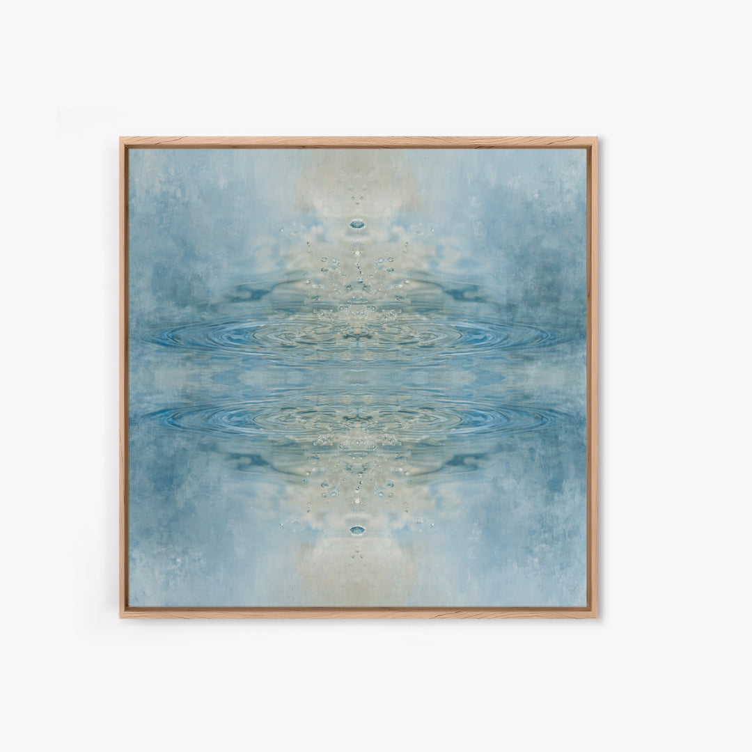 Abstract Water Ripples Canvas Print, Bathroom Art, Bathroom Accessories, Bathroom Decor, Abstract Art, Spa, Fine Art Print, BAT-1x1-5
