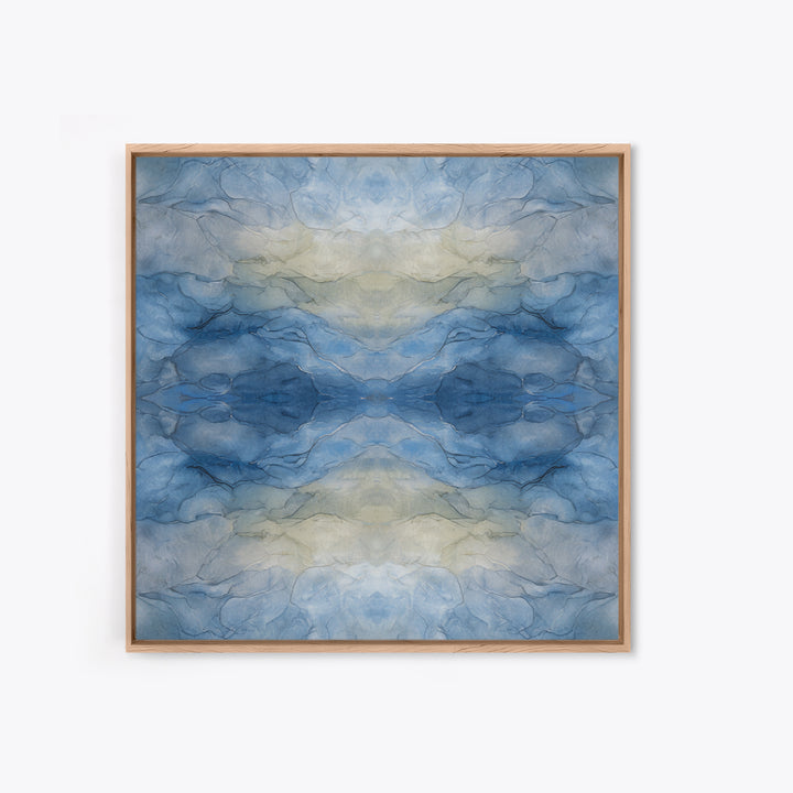 Soft Cloud and Rain Composition Framed Canvas Print, Bathroom Art, Trendy Wall Art, Bathroom Decor, Fine Art, Spa, BAT-1x1-67