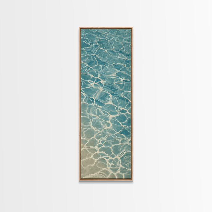 Abstract Water Ripples Canvas Print, Bathroom Art, Modern Decor, Bathroom Decor, Fine Art, Spa, Home Decor, Poster, Digital Art, BAT-1x3-17