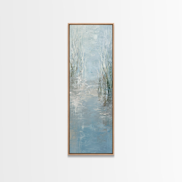 Abstract Water Ripples Canvas Print, Bathroom Art, Fine Art Print, Bathroom Decor, Abstract Art, Spa, Poster, Digital Art, BAT-1x3-65