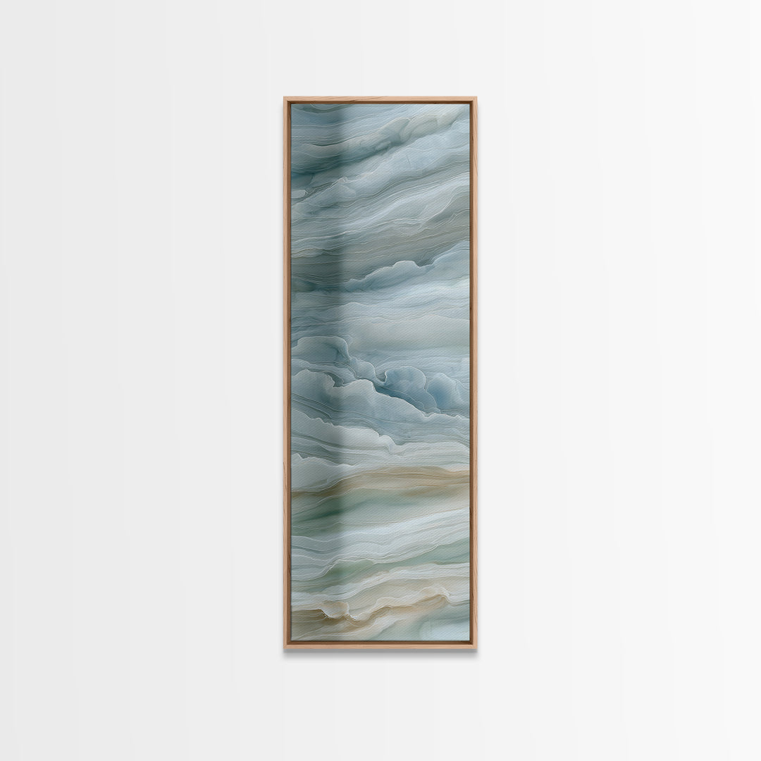 Soft Cloud and Rain Composition Canvas Print, Bathroom Art, Modern Decor, Bathroom Decor, Fine Art, Spa, Home Decor, Poster, BAT-1x3-7