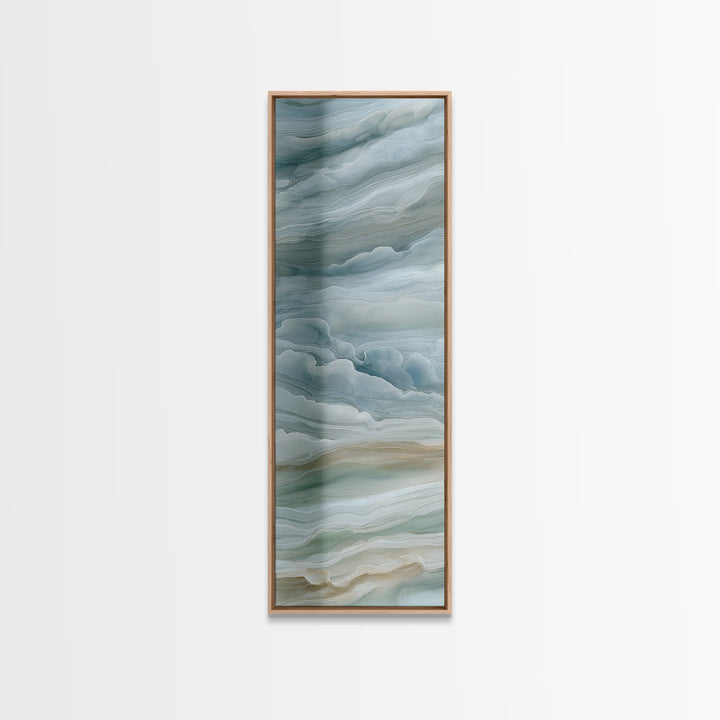 Soft Cloud and Rain Composition Canvas Print, Bathroom Art, Modern Decor, Bathroom Decor, Fine Art, Spa, Home Decor, Poster, BAT-1x3-7