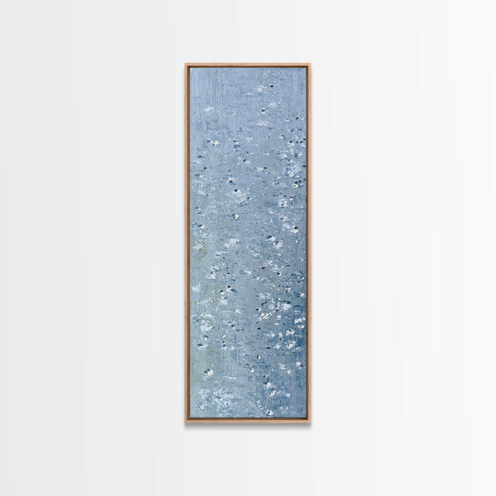 Soft Cloud and Rain Composition Framed Canvas Print, Bathroom Art, Digital Wall Art, Bathroom Decor, Spa, Unique Wall Art, BAT-1x3-79
