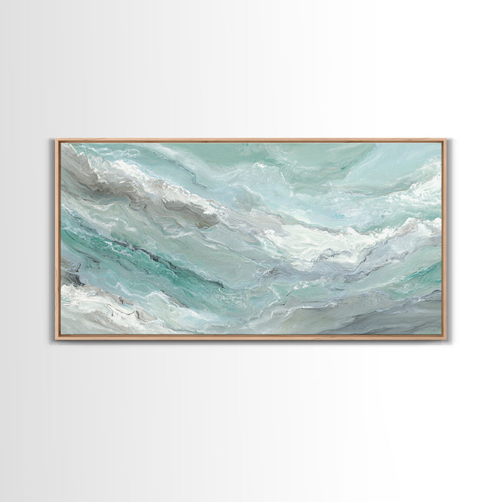 Abstract Marble Texture Canvas Print, Bathroom Art, Contemporary Art, Bathroom Decor, Abstract Art, Spa, Framed Wall Art, BAT-2x1-36