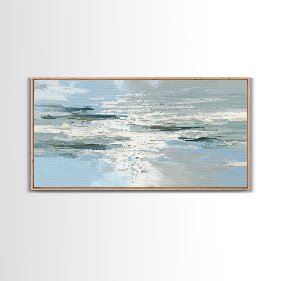 Abstract Water Ripples Canvas Print, Bathroom Art, Wall Art, Bathroom Decor, Abstract Art, Spa, Dog Portrait, Canvas Wall Art, BAT-2x1-49