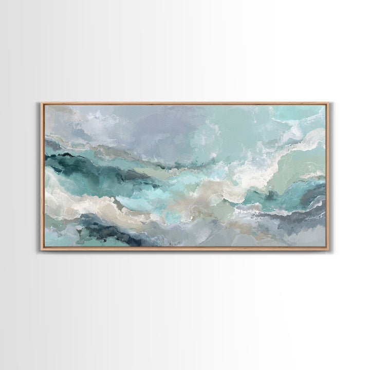 Abstract Marble Texture Framed Canvas Print, Bathroom Art, Bathroom Prints, Bathroom Decor, Abstract Art, Spa, Trendy Wall Art, BAT-2x1-84