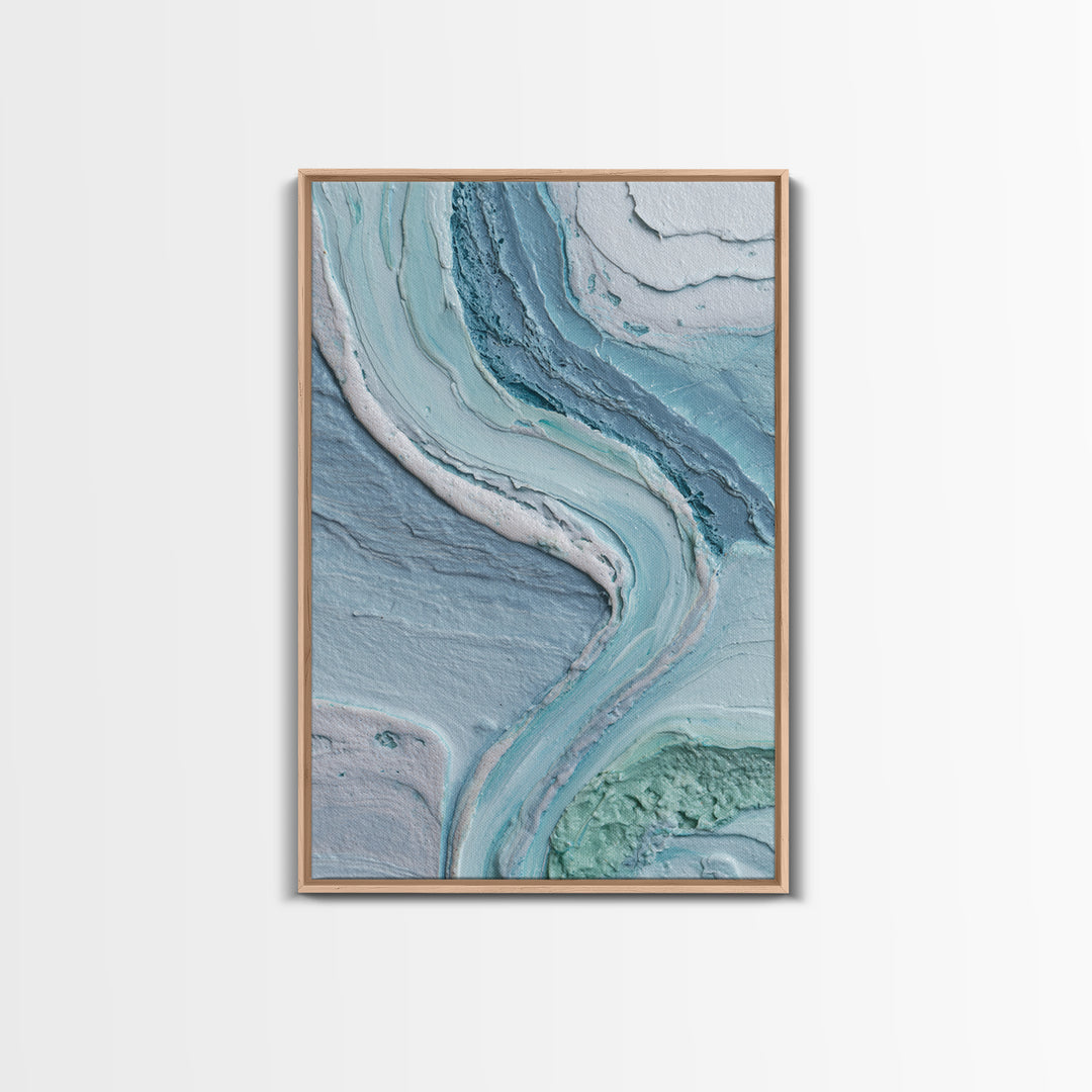 Soft Cloud and Rain Composition Framed Canvas Print, Bathroom Art, Bathroom Wall Decor, Bathroom Decor, Fine Art, Spa, BAT-2x3-3