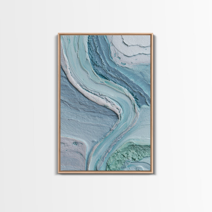 Soft Cloud and Rain Composition Framed Canvas Print, Bathroom Art, Bathroom Wall Decor, Bathroom Decor, Fine Art, Spa, BAT-2x3-3
