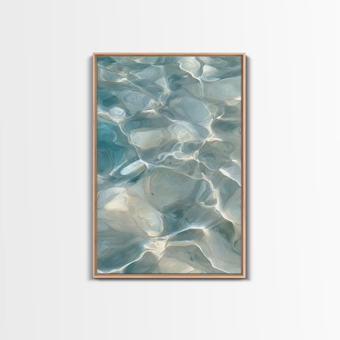 Abstract Water Ripples Canvas Print, Bathroom Art, Home Decor, Bathroom Decor, Fine Art, Spa, Canvas Wall Art, Digital Print, BAT-2x3-61