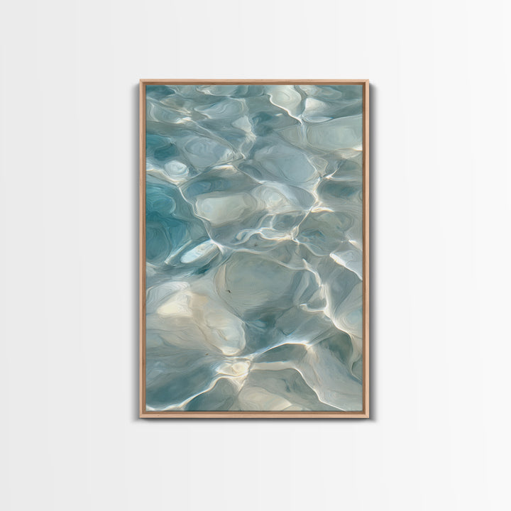Abstract Water Ripples Canvas Print, Bathroom Art, Home Decor, Bathroom Decor, Fine Art, Spa, Canvas Wall Art, Digital Print, BAT-2x3-61