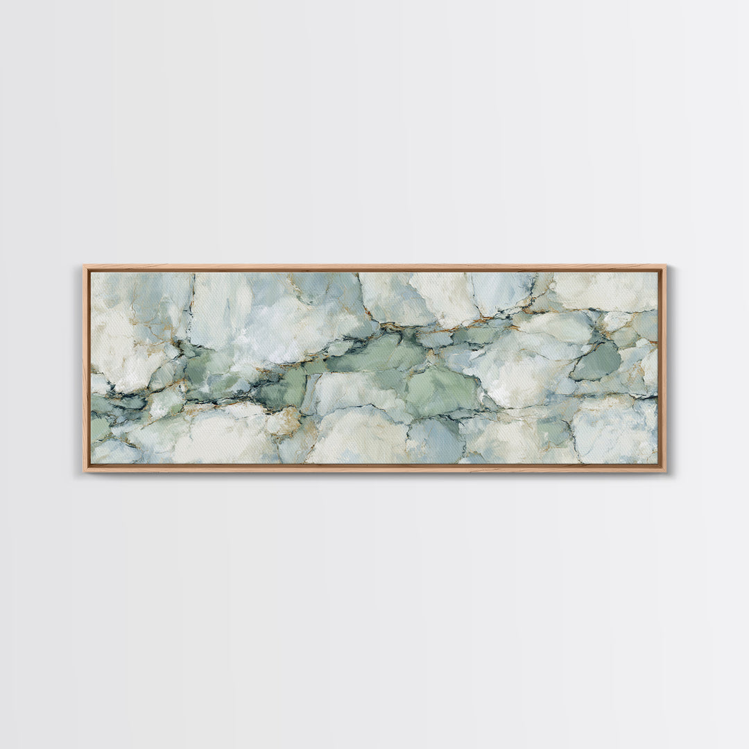 Abstract Marble Texture Framed Canvas Print, Bathroom Art, Halloween Art, Bathroom Decor, Abstract Art, Spa, Textured Painting, BAT-3x1-32