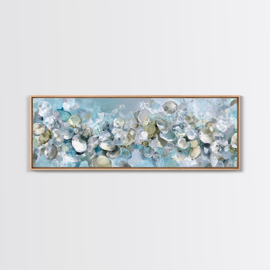 Oyster Shell Study Canvas Print, Bathroom Art, Bathroom Wallpaper, Bathroom Decor, Oil Painting, Spa, Luxury Decor, Art Print, BAT-3x1-62