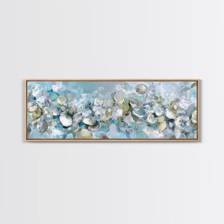 Oyster Shell Study Canvas Print, Bathroom Art, Bathroom Wallpaper, Bathroom Decor, Oil Painting, Spa, Luxury Decor, Art Print, BAT-3x1-62