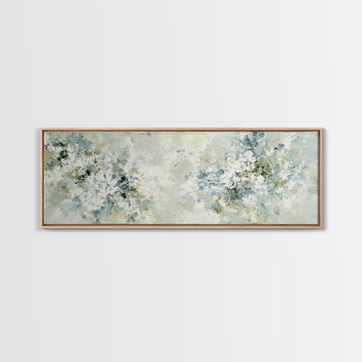 Sunlit Window Plant Shadow on Plaster Framed Canvas Print, Bathroom Art, Custom Pet Portrait, Bathroom Decor, Fine Art, Spa, BAT-3x1-82