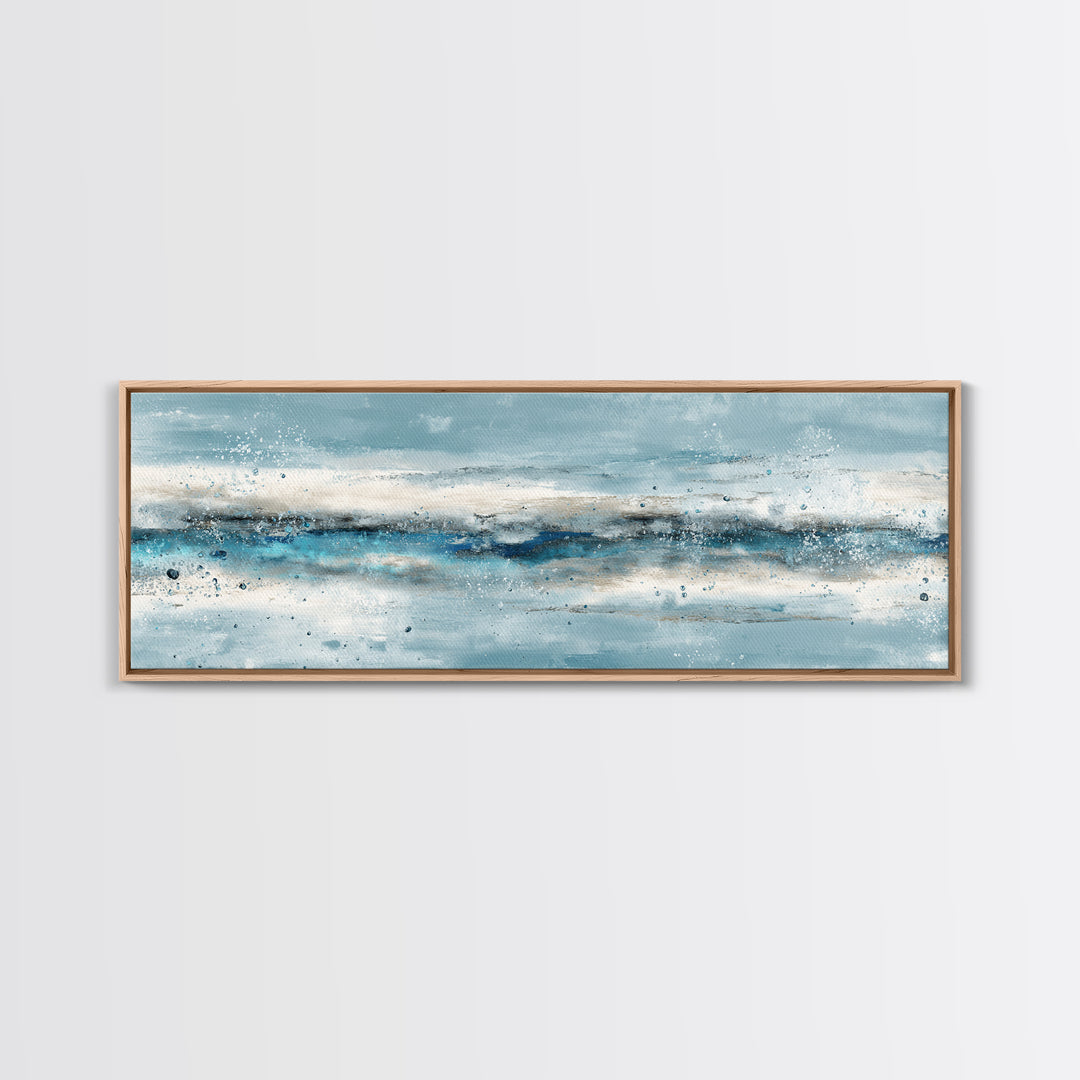 Abstract Water Ripples Canvas Print, Bathroom Art, Modern Art, Bathroom Decor, Fine Art, Spa, Statement Artwork, Boho Decor, BAT-3x1-93
