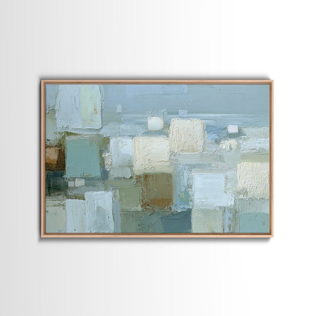 Clean Geometric Forms Canvas Print, Bathroom Art, Bathroom Prints, Bathroom Decor, Spa, Trendy Wall Art, Gallery Decor, BAT-3x2-49