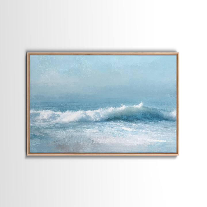 Calming Blue Ocean Wave Study Canvas Print, Bathroom Art, Bathroom Wall Decor, Bathroom Decor, Fine Art, Spa, Bathroom Print, BAT-3x2-53