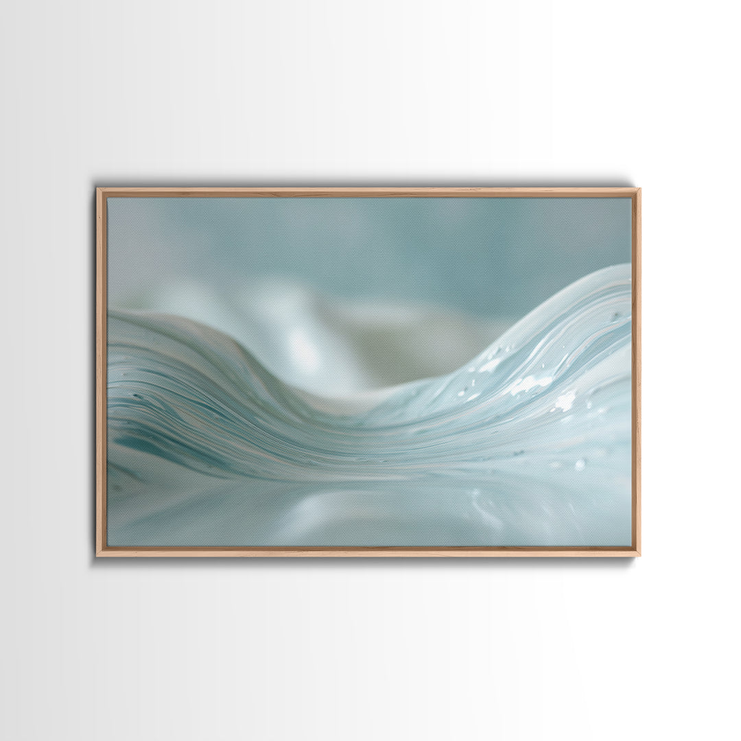 Soft Cloud and Rain Composition Framed Canvas Print, Bathroom Art, Bathroom Print, Bathroom Decor, Fine Art, Spa, BAT-3x2-95