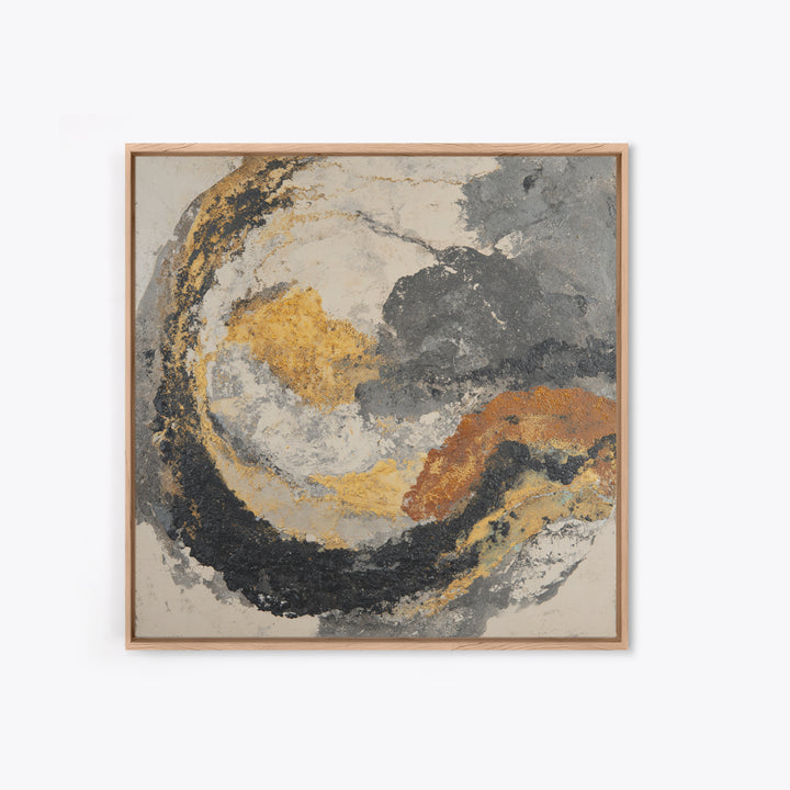 Abstract Marble Texture Canvas Print, Black and White Art, Original Art, Living Room Decor, Abstract Art, Monochrome, BAW-1x1-15