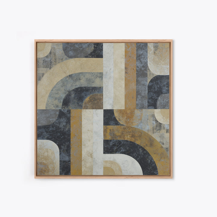 Abstract Marble Texture Framed Canvas Print, Black and White Art, Abstract Wall Art, Living Room Decor, Abstract Art, BAW-1x1-39