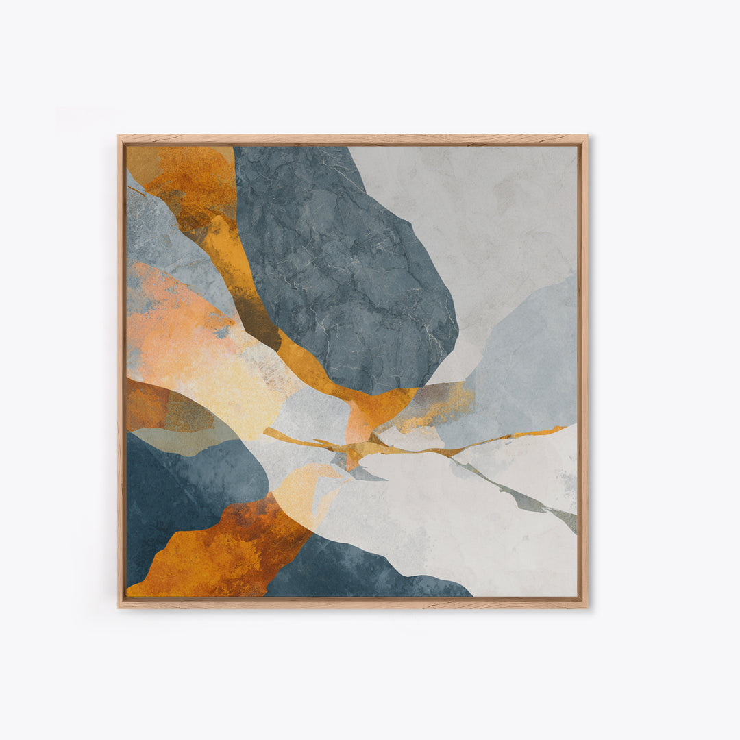 Abstract Marble Texture Framed Canvas Print, Black and White Art, Neutral Decor, Living Room Decor, Fine Art, Monochrome, BAW-1x1-63