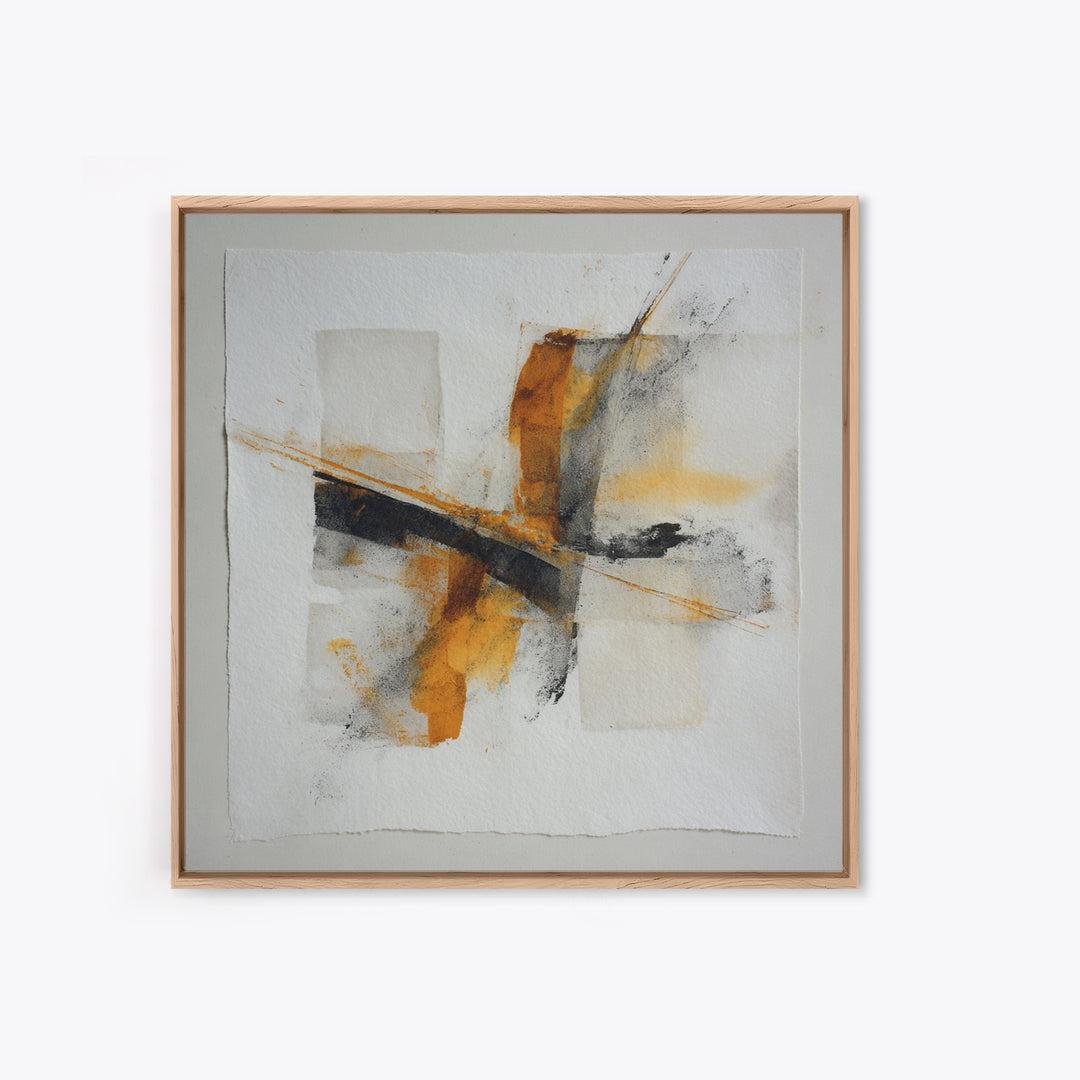 Abstract Charcoal Gestures on White Paper Canvas Print, Black and White Art, Retro Wall Art, Living Room Decor, Abstract Art, BAW-1x1-76