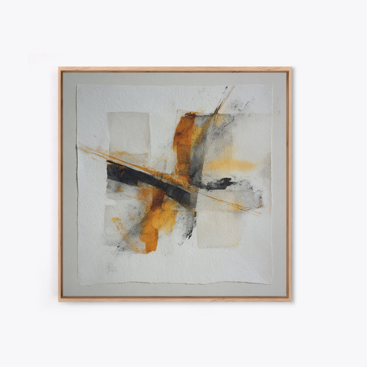 Abstract Charcoal Gestures on White Paper Canvas Print, Black and White Art, Retro Wall Art, Living Room Decor, Abstract Art, BAW-1x1-76
